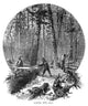 Minnesota Logging Scene Fine Art Print - 1870 Wood Engraving by Granger Collection