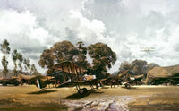 World War I Aircraft Fine Art Print - The Gunbus by Frank Wootton