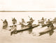 Eskimos in Kayaks, Noatak, Alaska Fine Art Print