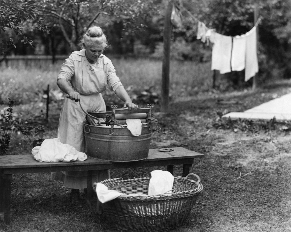 Wisconsin Laundry Scene Fine Art Print - C1920 Photograph