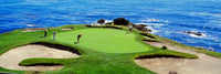 Golfers at Pebble Beach, California Fine Art Print by Panoramic Images