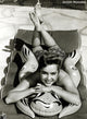Debbie Reynolds Laying on Pool Float Photo Print - Multiple Sizes Available