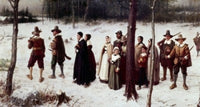 Pilgrims Going to Church Fine Art Print by George Henry Boughton