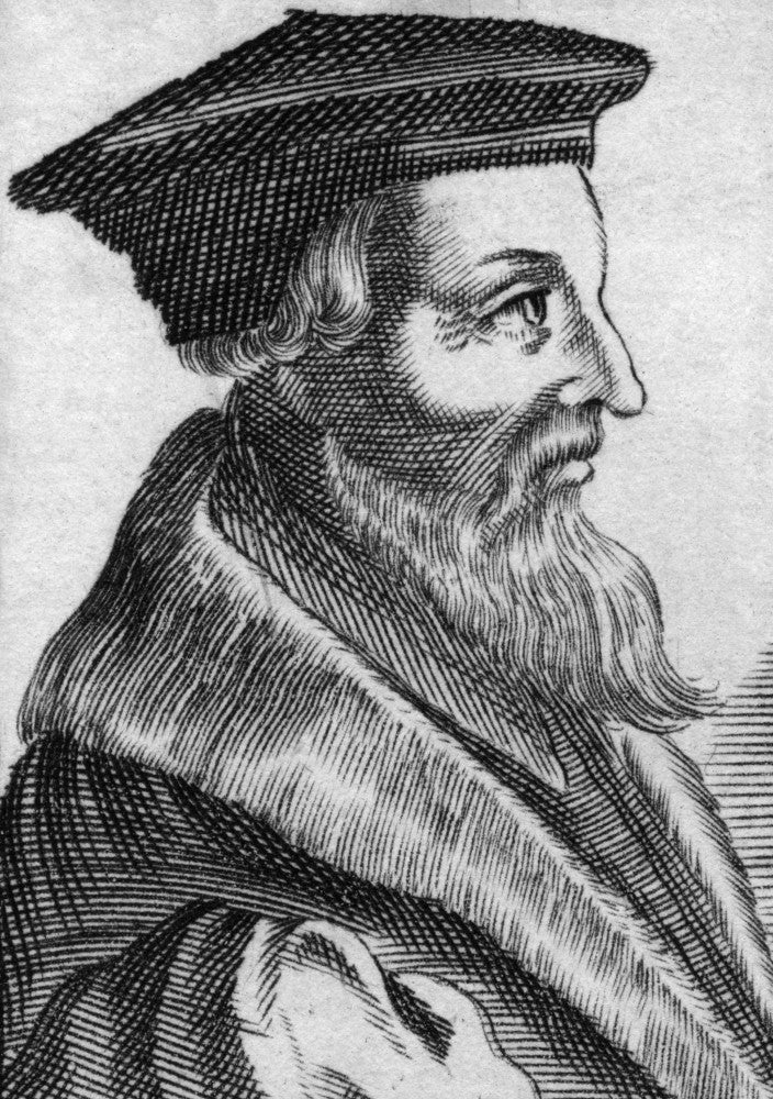 Hugh Latimer Line Engraving - English Reformation Leader Poster Print by Granger Collection