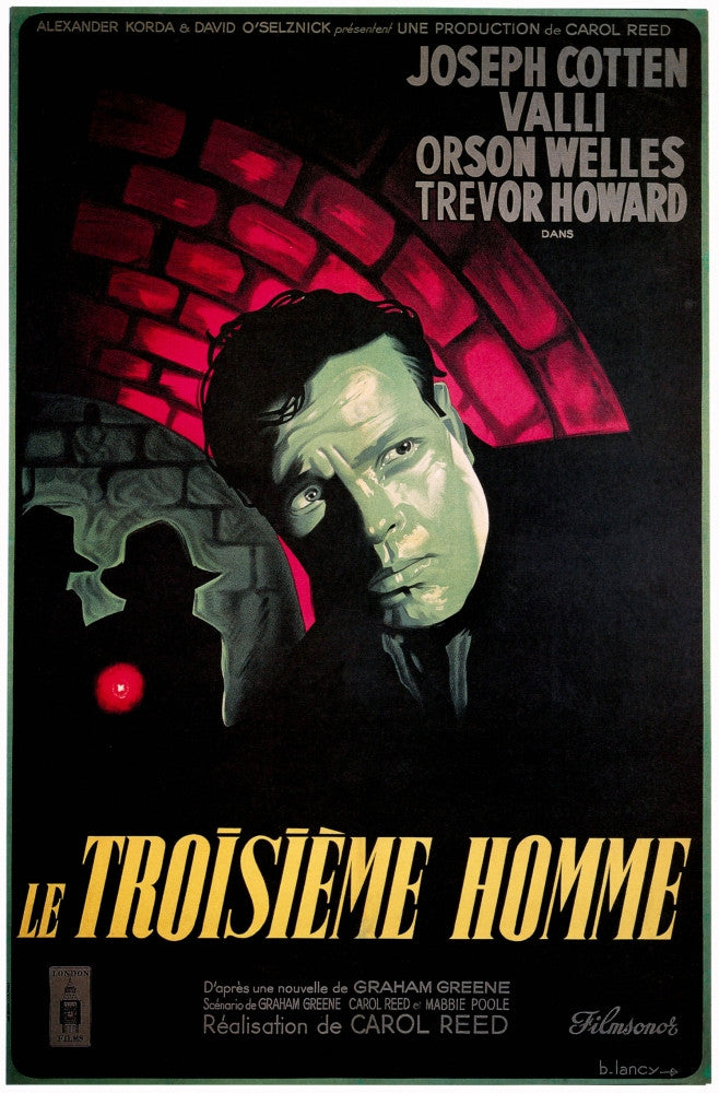 Le Troisieme Homme Movie Poster Fine Art Print - Masterprint