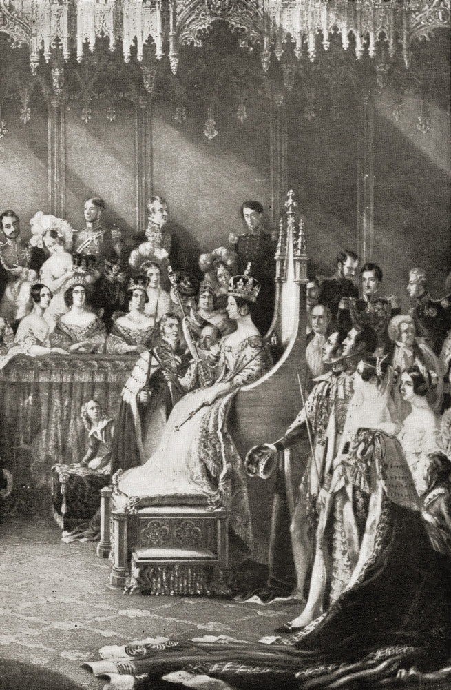 The Coronation of Queen Victoria Fine Art Print by Sir G. Hayter