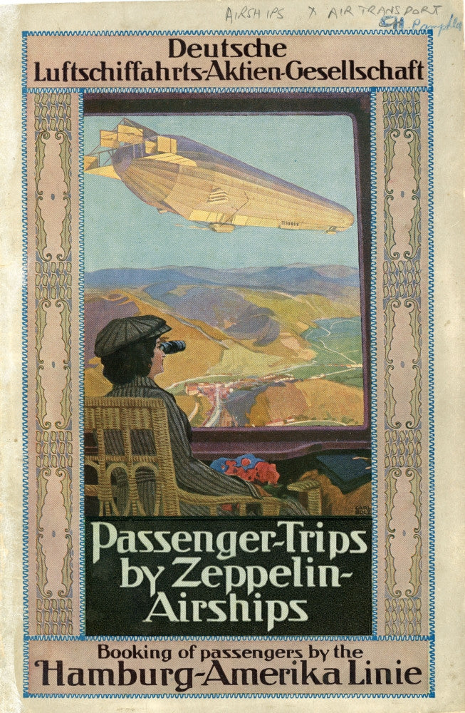 Front Cover of Passenger Trips by Zeppelin Airships (C1911) Fine Art Print