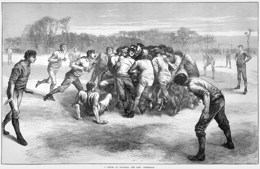 England Rugby Match Fine Art Print (1871) - Granger Collection