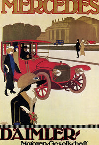 Mercedes Car Advertisement Poster Print - C1914 | Granger Collection