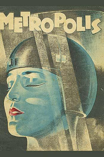 Metropolis Space Lady Fine Art Print - Classic Sci-Fi Poster