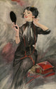 Elegant Woman In Black Fine Art Print by Mary Evans Picture Library