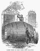 England: Immense Cask of Port Wine at St. Katharine Docks Fine Art Print