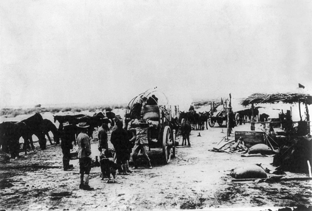 Mexican Revolution 1911 Fine Art Print - U.S. Troops at Presidio