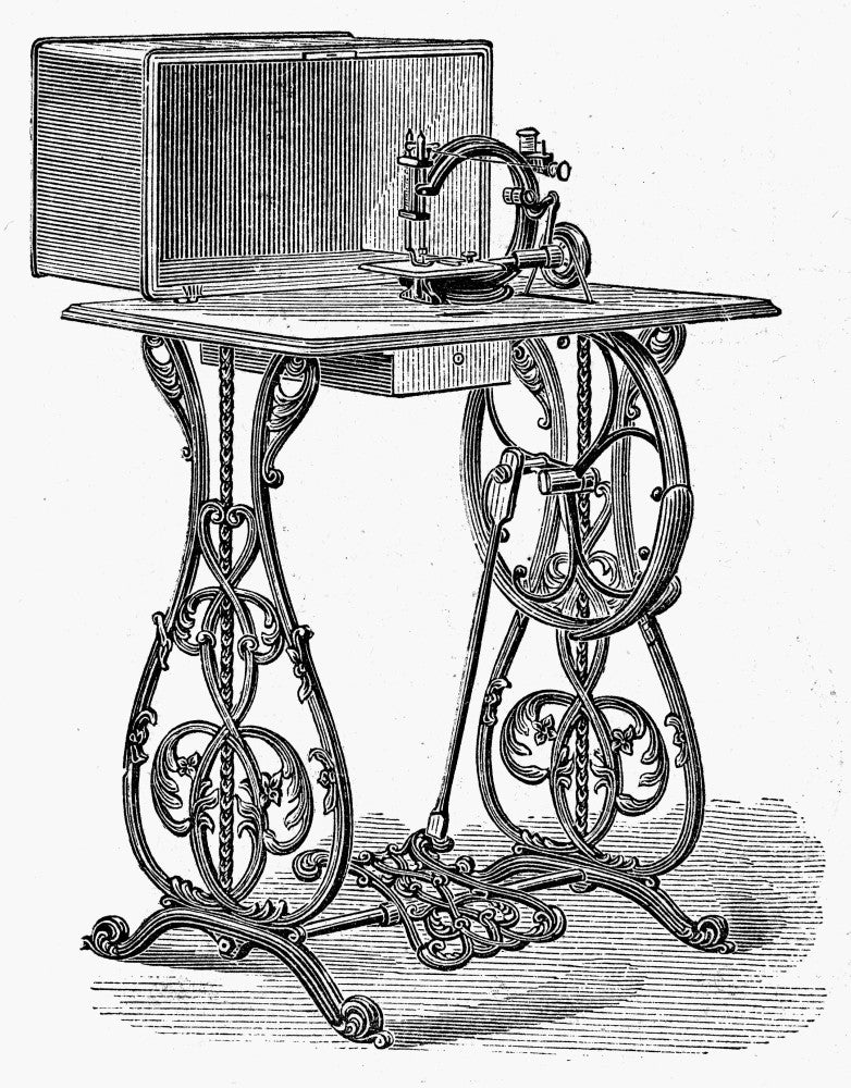 Details of the Willcox & Gibbs Sewing Machine Fine Art Print