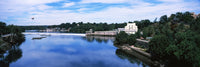 Boat House Row and Fairmount Water Works Fine Art Print by Panoramic Images