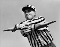 Referee Incomplete Forward Pass Signal Fine Art Print