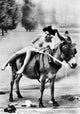 Nude and Donkey Fine Art Print, C1900 by Granger Collection