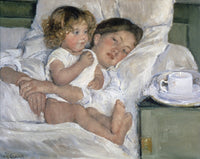 Breakfast in Bed Fine Art Print by Mary Cassatt (1897)
