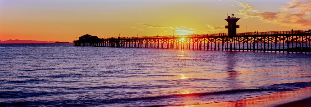 Seal Beach Pier Sunset Fine Art Print - California Poster