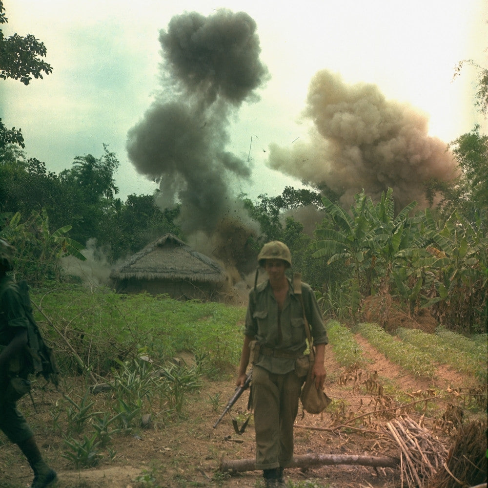 Vietnam War Poster Print - US Marines in Action During Operation Georgia