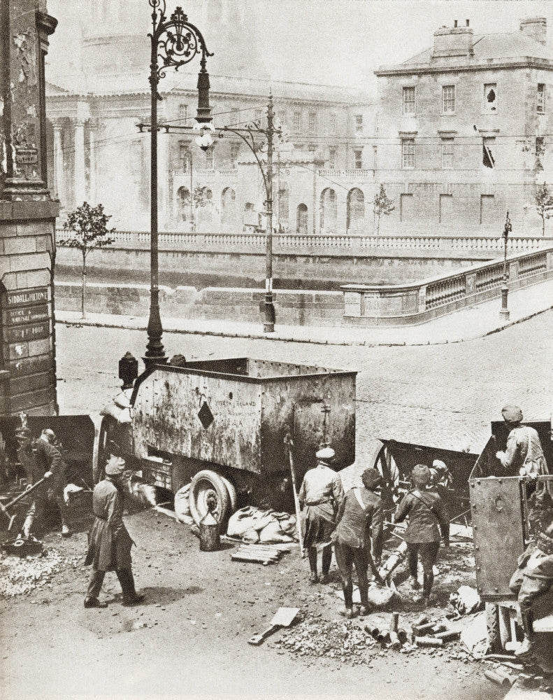 The Battle of Four Courts Fine Art Print - Dublin, Ireland 1922
