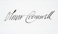 Oliver Cromwell Signature Fine Art Print - Historical Figure