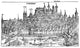 Nuremberg City Overview Woodcut Print from 1493 | Granger Collection