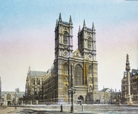 Westminster Abbey Fine Art Print - Magic Lantern Slide by John Short