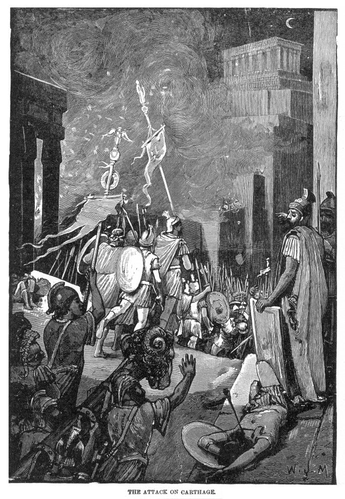 Punic Wars: The Roman Legions' Assault on Carthage Fine Art Print