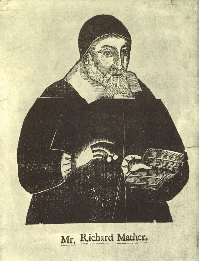 Richard Mather Woodcut Print - Earliest Portrait Engraving | Posterazzi