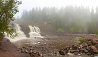 Waterfall in a Forest Fine Art Print - Gooseberry Falls State Park