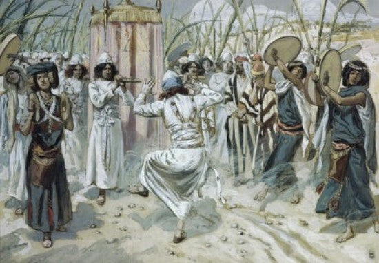 David Dancing before the Ark Fine Art Print by James Tissot