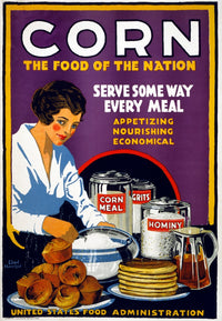 Corn - The Food of the Nation Fine Art Print by Lloyd Harrison (1918)