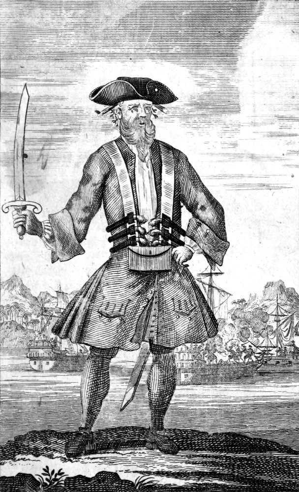 Blackbeard, Edward Teach Pirate Fine Art Print | Posterazzi