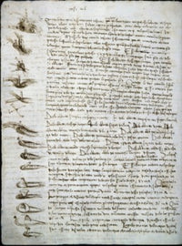 Codex Leicester: Water Flow Fine Art Print by Leonardo da Vinci