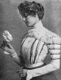 Fashion: Ladies' Pink Silk Shirtwaist Photograph (1900) by Granger Collection