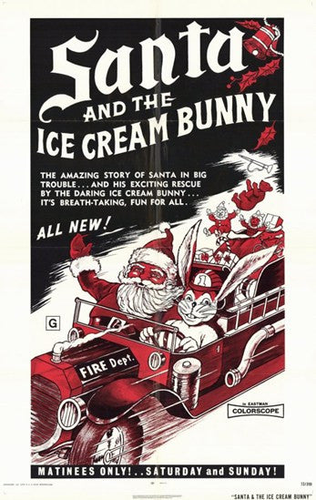 Santa and the Ice Cream Bunny Movie Poster (11 x 17)