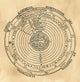 Ptolemaic Universe Woodcut Print from Cosmographia (1539)