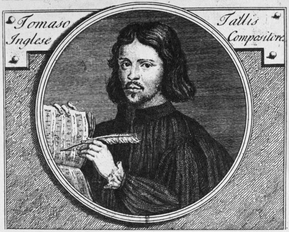 Thomas Tallis Contemporary Italian Engraving Fine Art Print