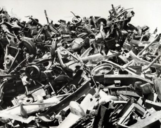 Heap of Scrap Metal at a Junkyard Fine Art Print