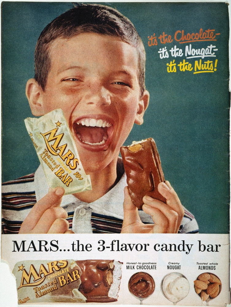 Vintage Mars Bar Advertisement Poster Print (1957) by Granger Collection