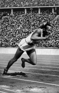 Jesse Owens 200 Meter Olympic Record Poster Print - Berlin 1936
