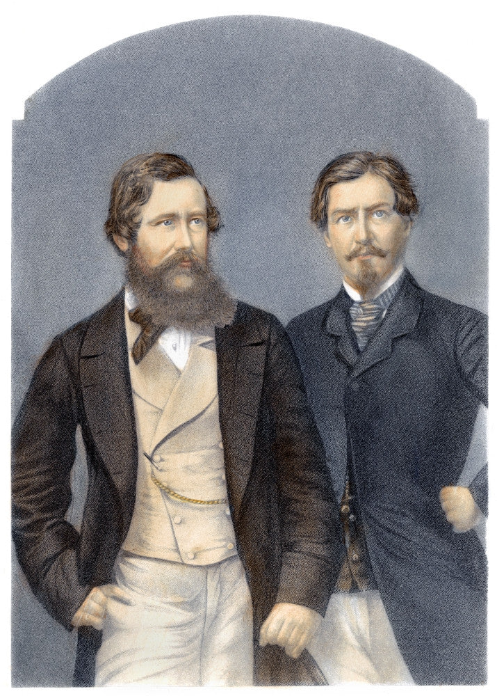 John Speke & James Grant Mezzotint Engraving Fine Art Print