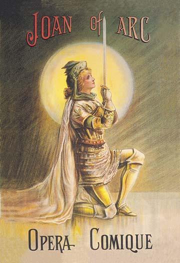Joan of Arc Production Poster Print from Opera Comique Theatre