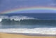 Rainbow Over Shore Break Beach Fine Art Print - A21E