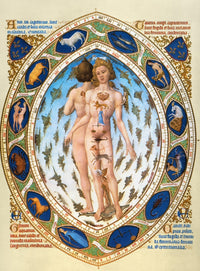 Anatomical Man: Astrological Influence on the Human Body Miniature Print by Granger Collection