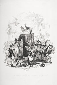 Mr. Weller Confronts the Ipswich Executive - Fine Art Print from The Pickwick Papers