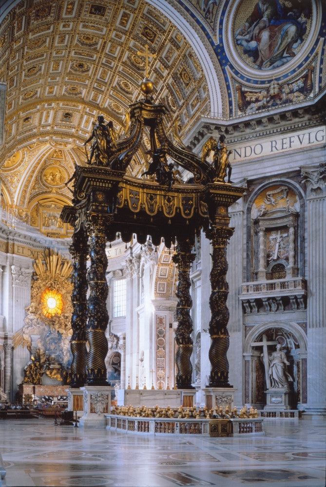 Canopy of Saint Peter Fine Art Print - Vatican City