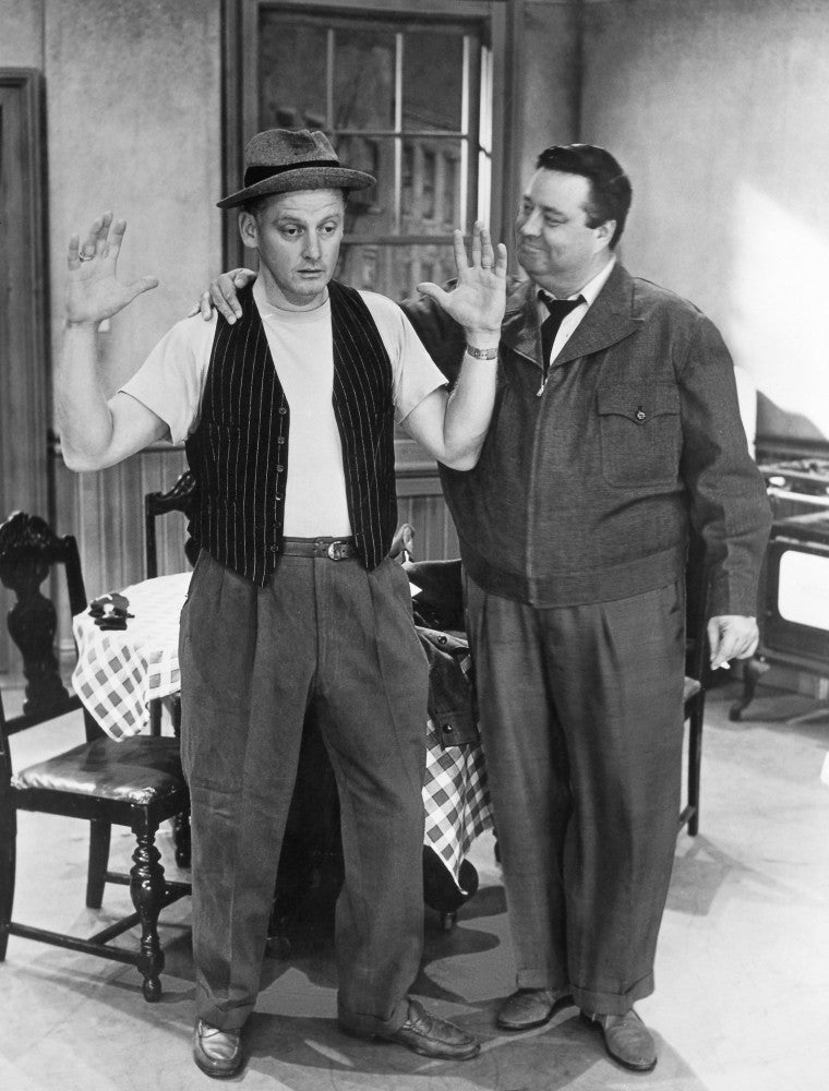 The Honeymooners 1955 Poster Print featuring Ed Norton and Ralph Kramden