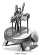 Winemaking Corking Machine Engraving from 1866 | Poster Print